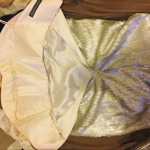 CESAR GALINDO COUTURE SEQUIN + NUDE SILK DRESS - Picture 7 of 11
